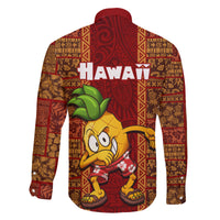 Hawaii Family Matching Puletasi Dress and Hawaiian Shirt Aloha Funny Pineapple Mix Kakau Hawaiian Tribal LT03 - Polynesian Pride