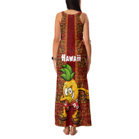 Hawaii Family Matching Tank Maxi Dress and Hawaiian Shirt Aloha Funny Pineapple Mix Kakau Hawaiian Tribal LT03 - Polynesian Pride
