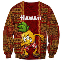 Hawaii Sweatshirt Aloha Funny Pineapple Mix Kakau Hawaiian Tribal LT03 - Polynesian Pride