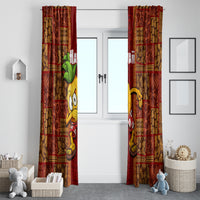 Hawaii Window Curtain Aloha Funny Pineapple Mix Kakau Hawaiian Tribal LT03 - Polynesian Pride