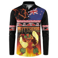 Aotearoa Siva Afi Button Sweatshirt Tribal Performers of Aotearoa Fire Knife Dancing
