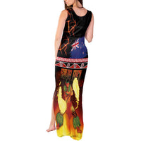 Aotearoa Siva Afi Tank Maxi Dress Tribal Performers of Aotearoa Fire Knife Dancing