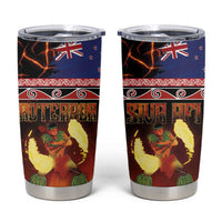Aotearoa Siva Afi Tumbler Cup Tribal Performers of Aotearoa Fire Knife Dancing LT03 Black - Polynesian Pride
