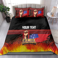 Personalised Samoan Spirit - Samoa Tribal Heritage Bedding Set LT03 - Polynesian Pride