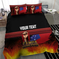 Personalised Samoan Spirit - Samoa Tribal Heritage Bedding Set LT03 - Polynesian Pride