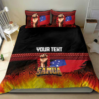 Personalised Samoan Spirit - Samoa Tribal Heritage Bedding Set LT03 - Polynesian Pride