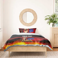 Personalised Samoan Spirit - Samoa Tribal Heritage Bedding Set LT03 - Polynesian Pride