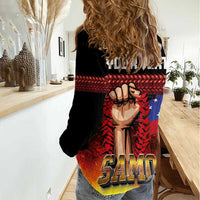 Personalised Samoan Spirit - Samoa Tribal Heritage Women Casual Shirt