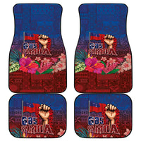 Proud of Samoa Car Mats Ula Nifo with Samoa 685 and Hibiscus Tapa Tribal Pattern