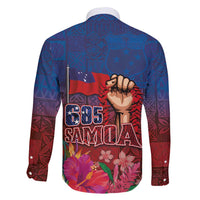 Proud of Samoa Family Matching Off Shoulder Short Dress and Hawaiian Shirt Ula Nifo with Samoa 685 and Hibiscus Tapa Tribal Pattern