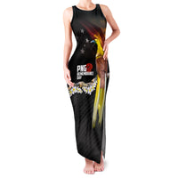 Papua New Guinea Remembrance Day Family Matching Tank Maxi Dress and Hawaiian Shirt Bird of Paradise Plumeria Flower and Polynesian Pattern
