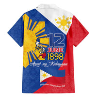Philippines Independence Day Family Matching Short Sleeve Bodycon Dress and Hawaiian Shirt Araw ng Kalayaan Polynesian Sun and YAKAN Pattern LT03 - Polynesian Pride