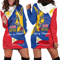 Philippines Independence Day Hoodie Dress Araw ng Kalayaan Polynesian Sun and YAKAN Pattern LT03 - Polynesian Pride