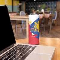 Philippines Independence Day Skinny Tumbler Araw ng Kalayaan Polynesian Sun and YAKAN Pattern LT03 - Polynesian Pride