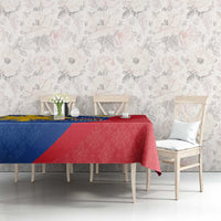 Philippines Independence Day Tablecloth Araw ng Kalayaan Polynesian Sun and YAKAN Pattern LT03 - Polynesian Pride