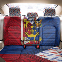 Philippines Independence Day 126th Anniversary Back Car Seat Cover Polynesian Pattern National Flag Style LT03 - Polynesian Pride