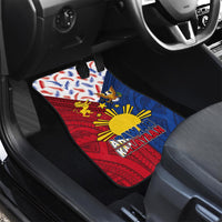 Philippines Independence Day 126th Anniversary Car Mats Polynesian Pattern National Flag Style LT03 - Polynesian Pride