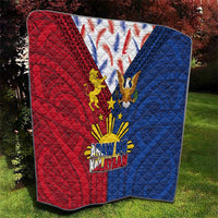 Philippines Independence Day 126th Anniversary Quilt Polynesian Pattern National Flag Style