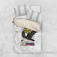 Philippines Eagle Week Bedding Set Polynesian Pattern Barong Style