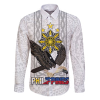 Philippines Eagle Week Family Matching Mermaid Dress and Hawaiian Shirt Polynesian Pattern Barong Style