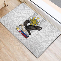 Philippines Eagle Week Rubber Doormat Polynesian Pattern Barong Style