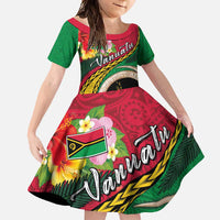 Vanuatu Tribal Boar Tusk Family Matching Off Shoulder Maxi Dress and Hawaiian Shirt Tropical Plants with Namele and Melanesian Pattern