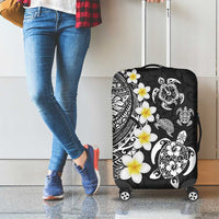 Hawaiian Plumeria Turtles Luggage Cover Polynesian Art Tattoo