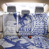 Samoa Pago Pago Aeto Back Car Seat Cover Wingstyle Blue-White Color - Polynesian Pride