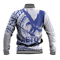American Samoa Pago Pago Aeto Baseball Jacket Wingstyle Blue-White Color LT03 - Polynesian Pride