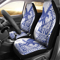 Samoa Pago Pago Aeto Car Seat Cover Wingstyle Blue-White Color - Polynesian Pride