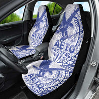 Samoa Pago Pago Aeto Car Seat Cover Wingstyle Blue-White Color - Polynesian Pride