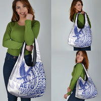 American Samoa Pago Pago Aeto Grocery Bag Wingstyle Blue-White Color LT03 - Polynesian Pride