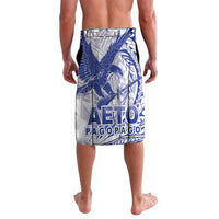 Samoa Pago Pago Aeto Lavalava Wingstyle Blue-White Color - Polynesian Pride