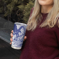 Samoa Pago Pago Aeto Tumbler Cup Wingstyle Blue-White Color - Polynesian Pride