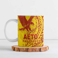 Samoa Pago Pago Aeto Ceramic Mug Wingstyle Red-Gold Color - Polynesian Pride