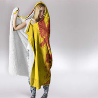 Samoa Pago Pago Aeto Hooded Blanket Wingstyle Red-Gold Color - Polynesian Pride