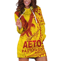 Samoa Pago Pago Aeto Hoodie Dress Wingstyle Red-Gold Color - Polynesian Pride