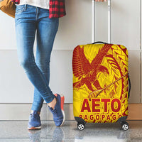 Samoa Pago Pago Aeto Luggage Cover Wingstyle Red-Gold Color - Polynesian Pride