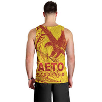 American Samoa Pago Pago Aeto Men Tank Top Wingstyle Red-Gold Color LT03 - Polynesian Pride