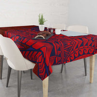 Samoa Pago Pago Aeto Tablecloth Wingstyle Red-Blue Color - Polynesian Pride