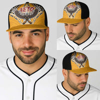 American Samoa Pago Pago Aeto Baseball Net Cap Bald Eagle with Polynesian Art Tattoos - Polynesian Pride