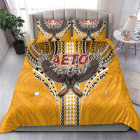 Samoa Pago Pago Aeto Bedding Set Bald Eagle with Polynesian Art Tattoos - Polynesian Pride