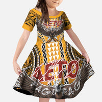 Samoa Pago Pago Aeto Family Matching Mermaid Dress and Hawaiian Shirt Bald Eagle with Polynesian Art Tattoos - Polynesian Pride