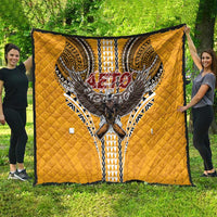 Samoa Pago Pago Aeto Quilt Bald Eagle with Polynesian Art Tattoos - Polynesian Pride