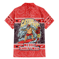 new-zealand-christmas-family-matching-mermaid-dress-and-hawaiian-shirt-santa-catch-the-wave-maori-pattern-retro-style