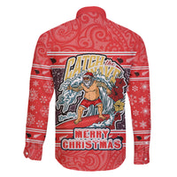 new-zealand-christmas-family-matching-off-shoulder-long-sleeve-dress-and-hawaiian-shirt-santa-catch-the-wave-maori-pattern-retro-style