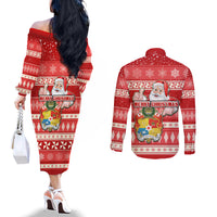 tonga-christmas-couples-matching-off-the-shoulder-long-sleeve-dress-and-long-sleeve-button-shirts-the-santa-coat-of-arms-with-ngatu-and-snow-pattern