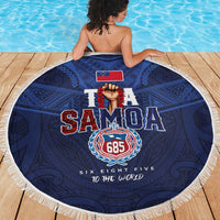 Rugby Toa Samoa Beach Blanket Champions Six Eight Five LT03 - Polynesian Pride