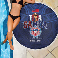 Rugby Toa Samoa Beach Blanket Champions Six Eight Five LT03 - Polynesian Pride