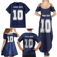 Custom Rugby Toa Samoa Family Matching Summer Maxi Dress and Hawaiian Shirt Champions Six Eight Five - Polynesian Pride